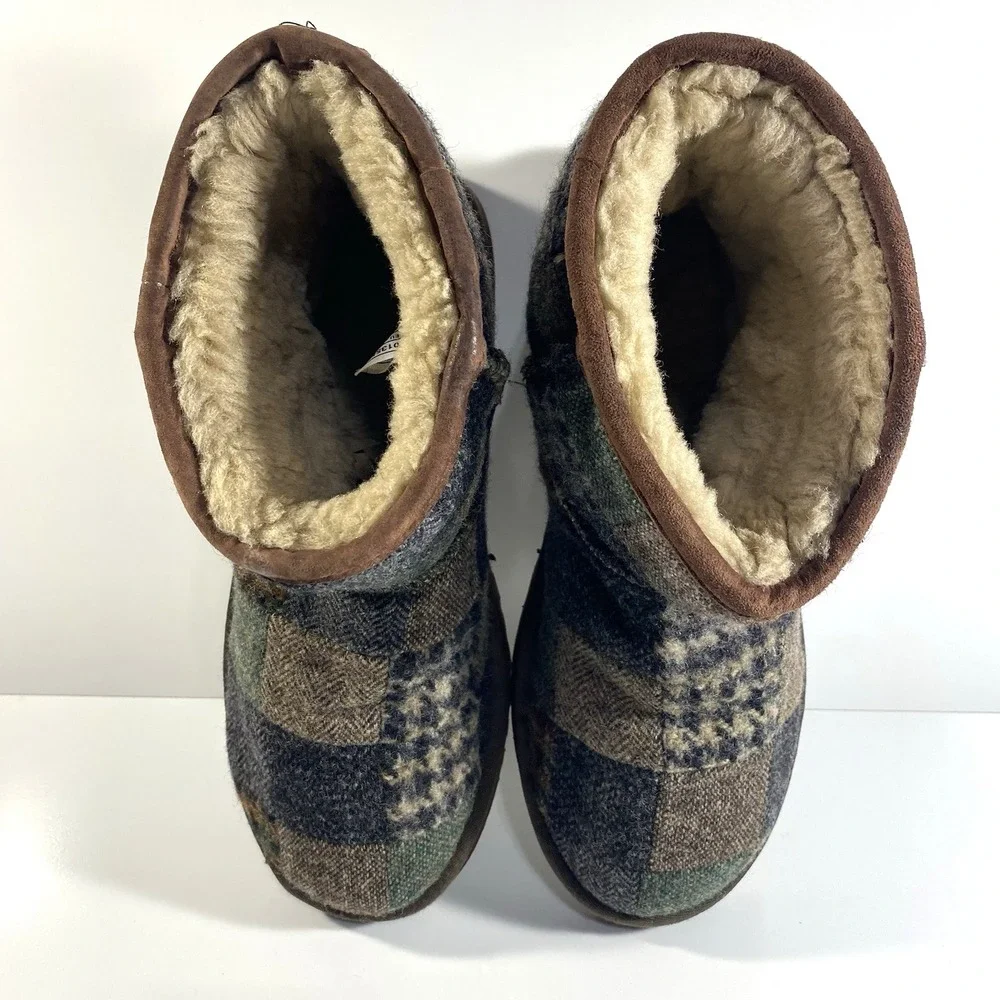 UGG Classic Mens Size 9 Mini Patchwork Pull On Boots 1013552